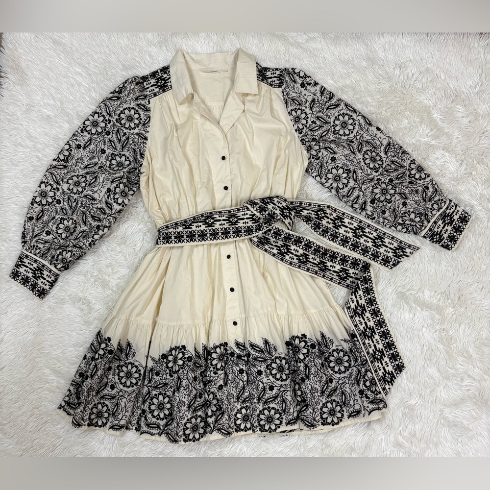 Roller Rabbit Black and White Long Sleeve Dress - Picture 3 of 13